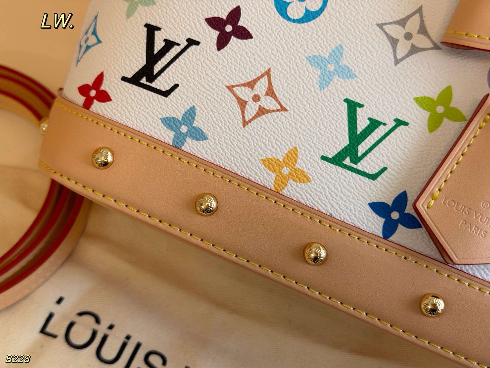 Classic LV Alma BB Multicolore Pattern Handbag