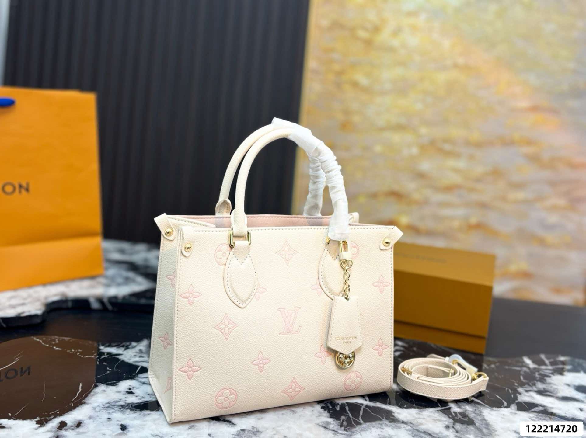 On‑The‑Go PM Cream Pink Empreinte Tote