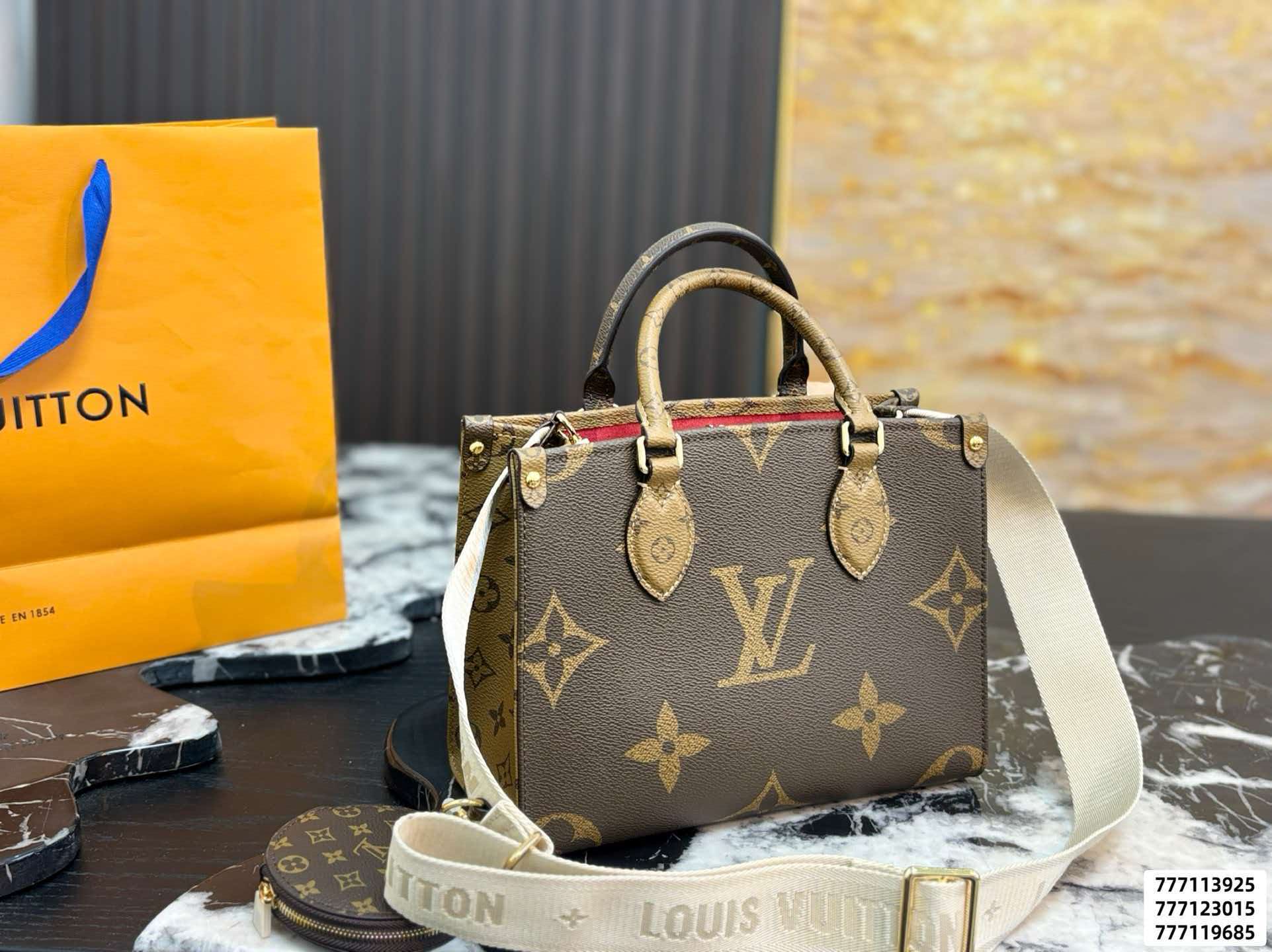 LV OnTheGo PM Reverse Monogram Tote Bag