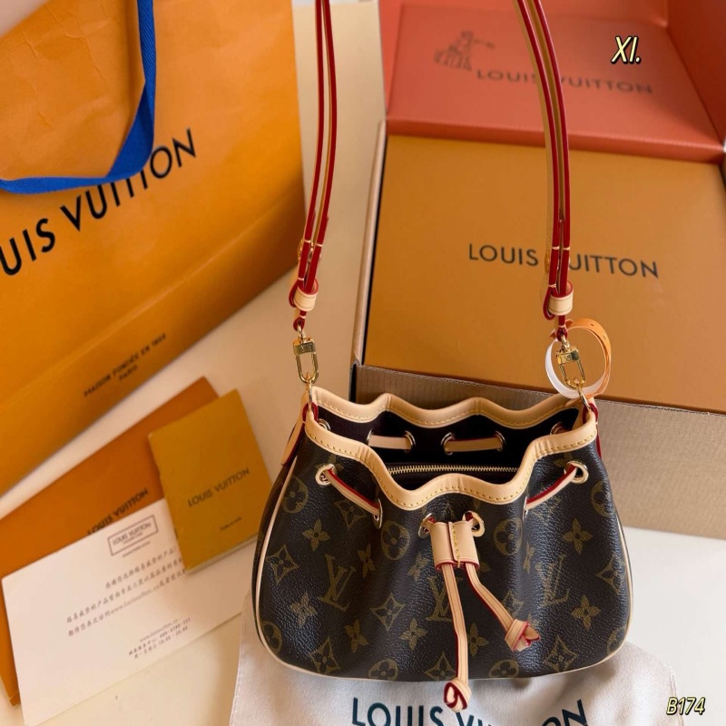 LV Nano Frivole Monogram Drawstring Crossbody Bag