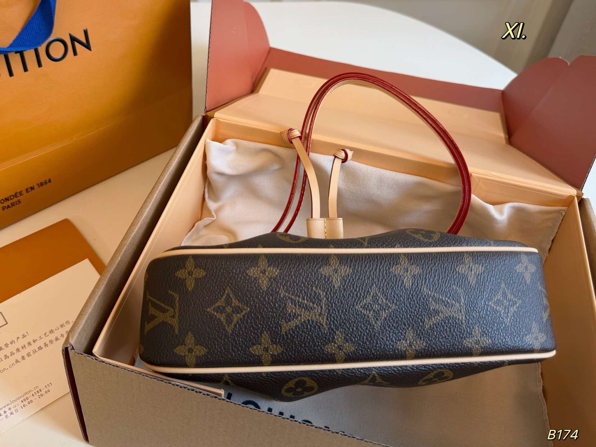 LV Nano Frivole Monogram Drawstring Crossbody Bag