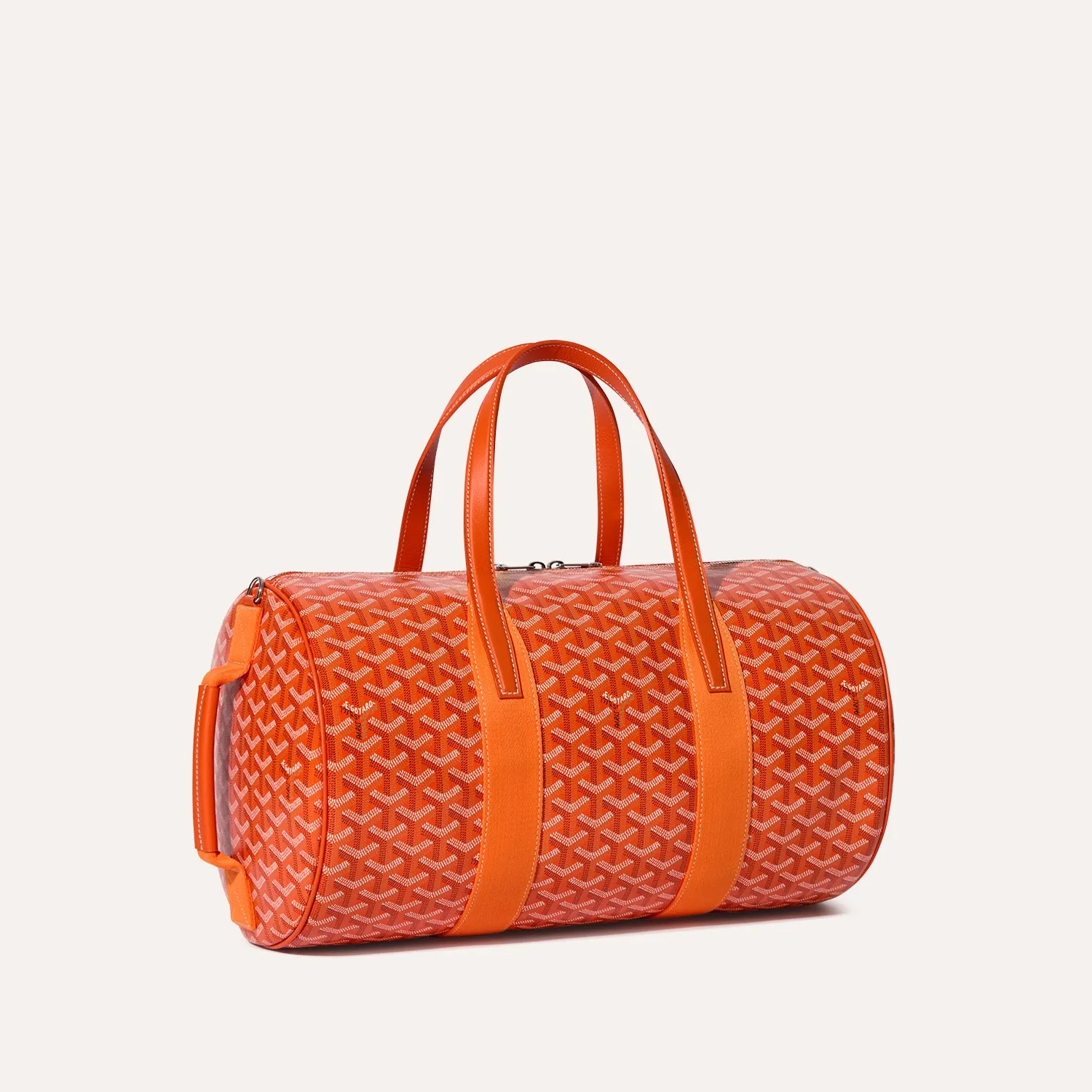 Goyard Barrel 40 Green Canvas Barrel Duffle Travel Sports Bag