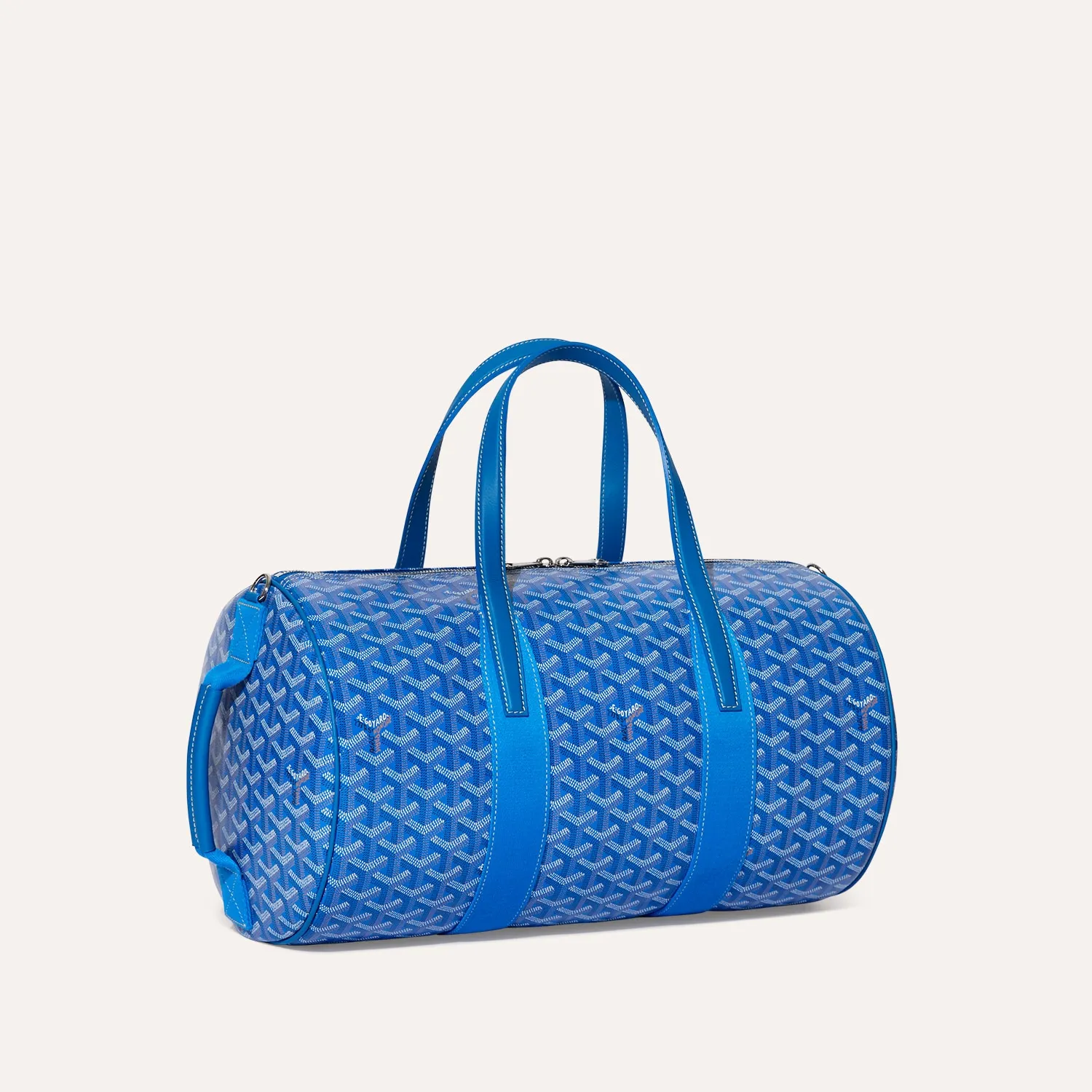 Goyard Barrel 40 Green Canvas Barrel Duffle Travel Sports Bag