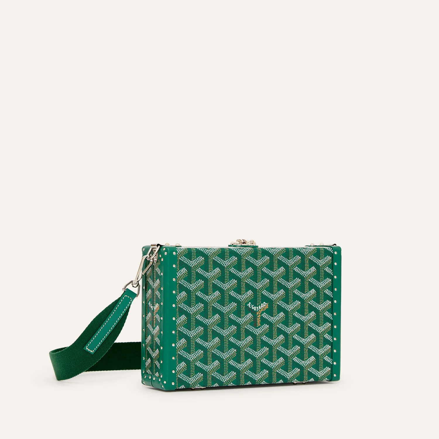 Goyard Bezons PM Green Trunk Crossbody Bag