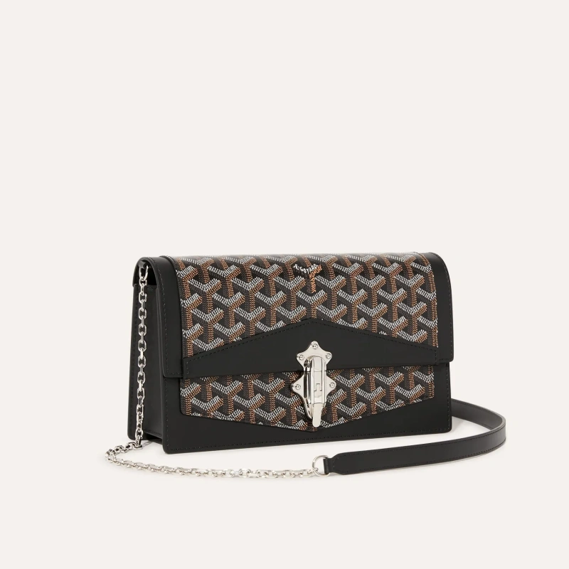 Goyard Duchesse Marie‑Caroline PM Brown Chain Crossbody Bag