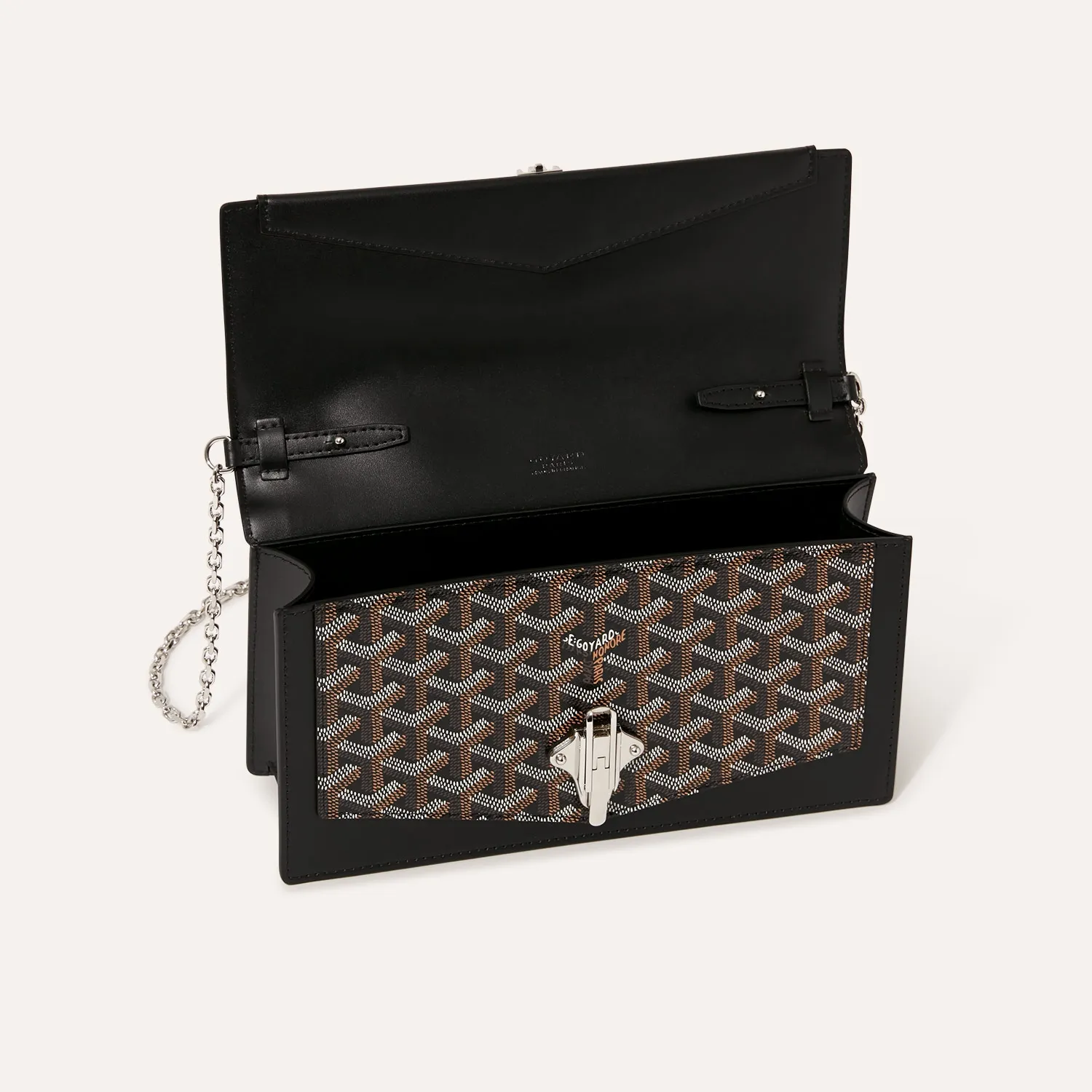 Goyard Duchesse Marie‑Caroline PM Brown Chain Crossbody Bag