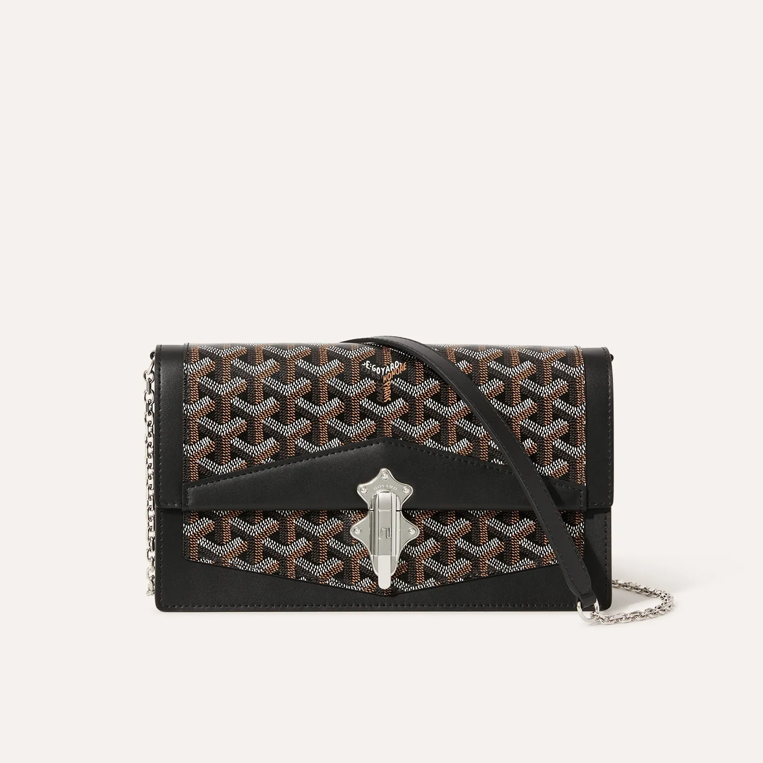 Goyard Duchesse Marie‑Caroline PM Brown Chain Crossbody Bag