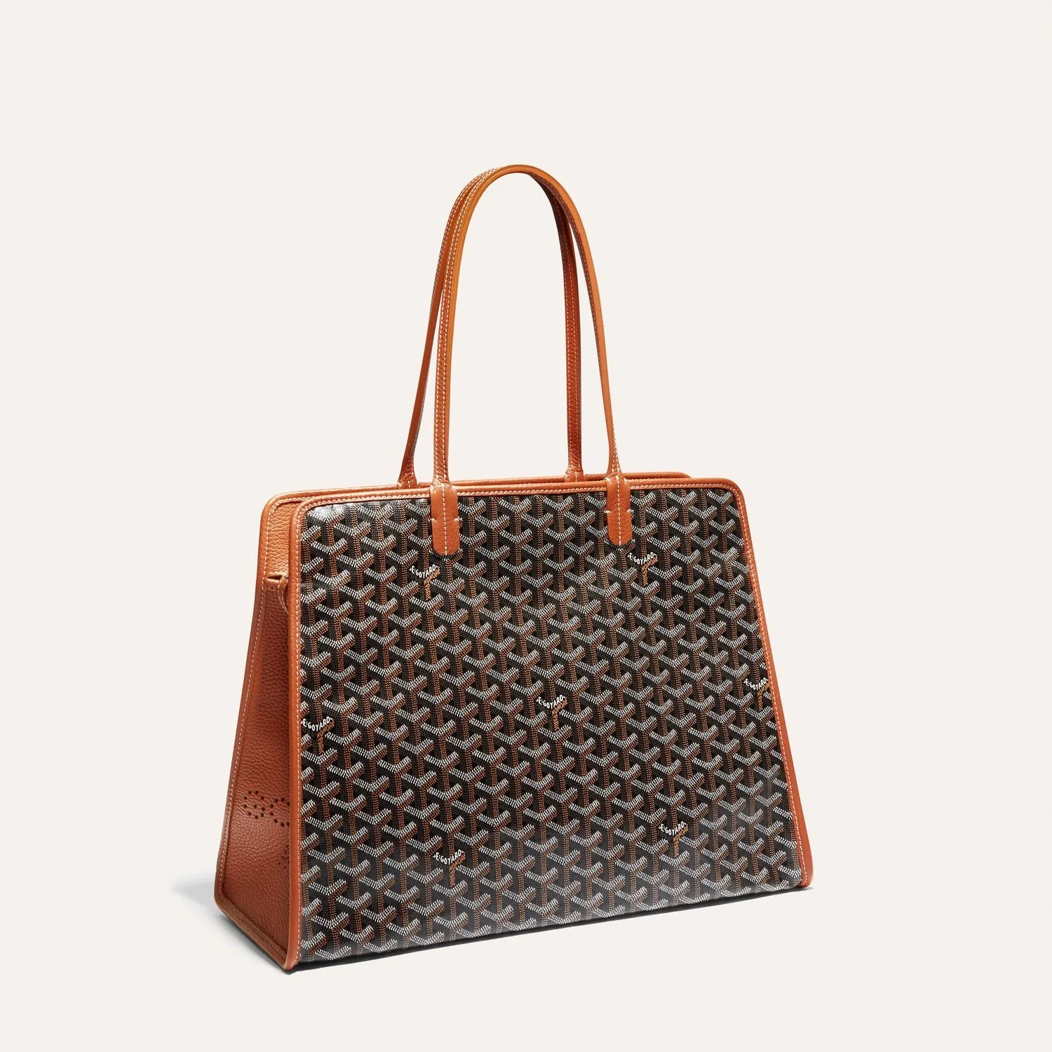 Goyard Hardy PM Green Structured Zip Tote Bag