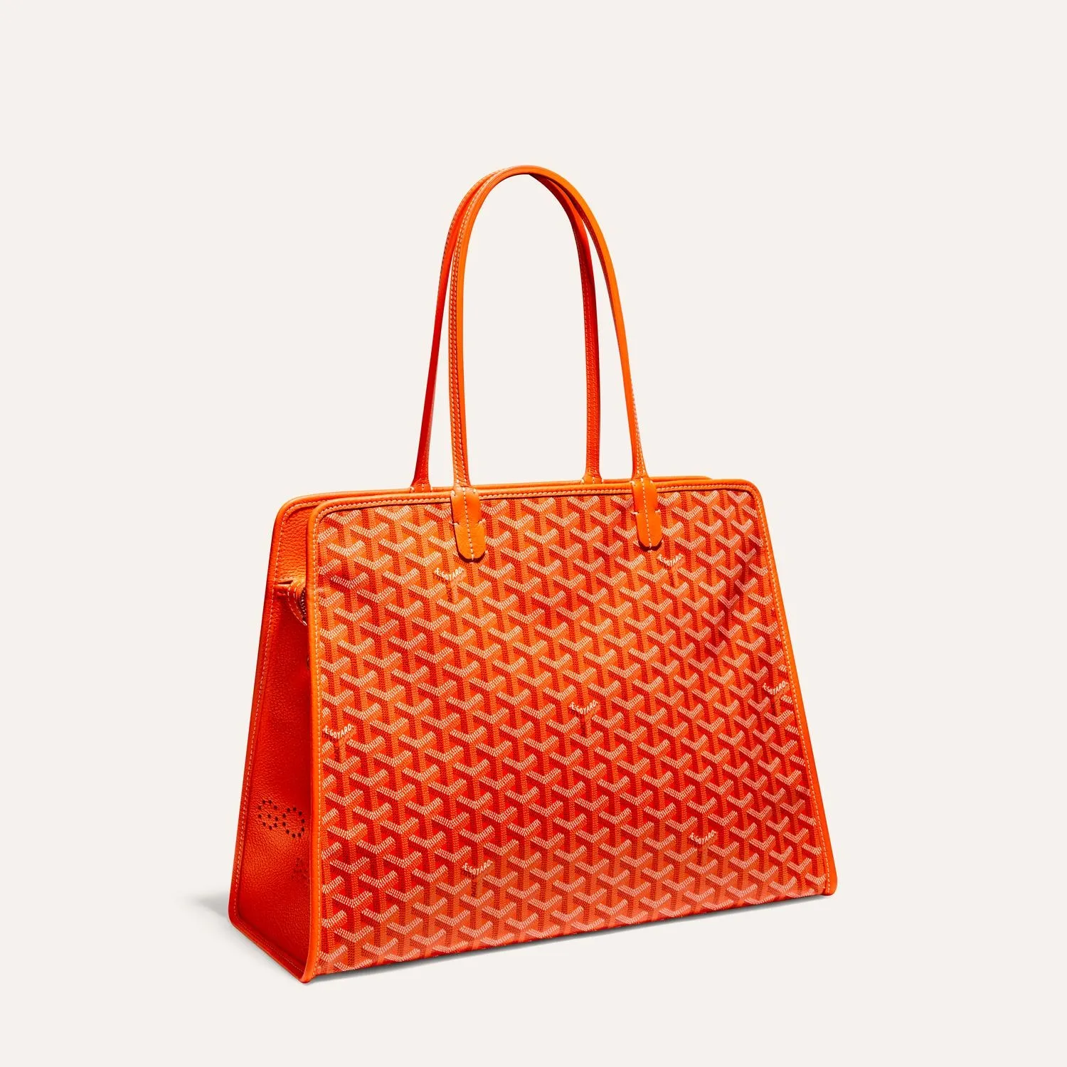 Goyard Hardy PM Green Structured Zip Tote Bag