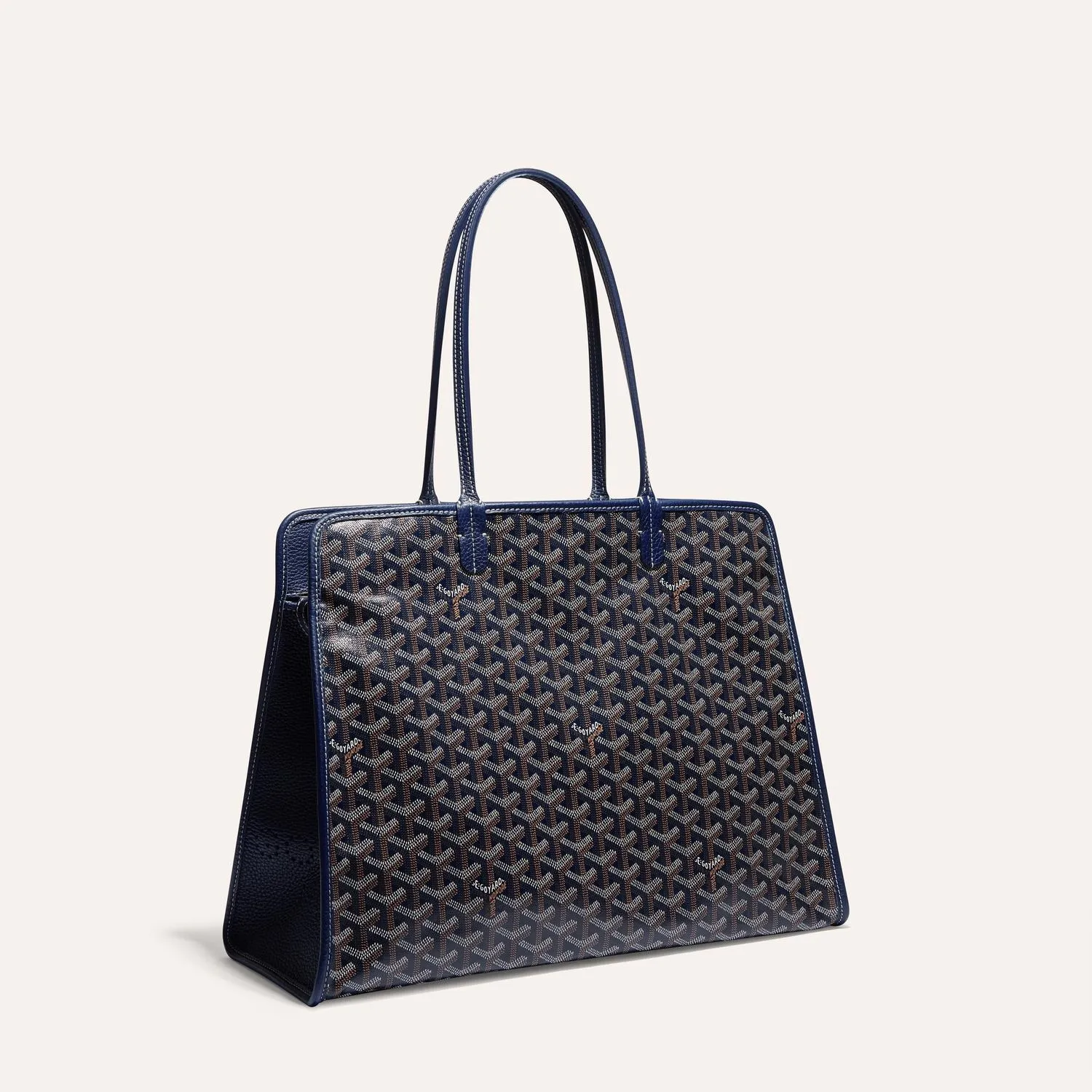 Goyard Hardy PM Green Structured Zip Tote Bag