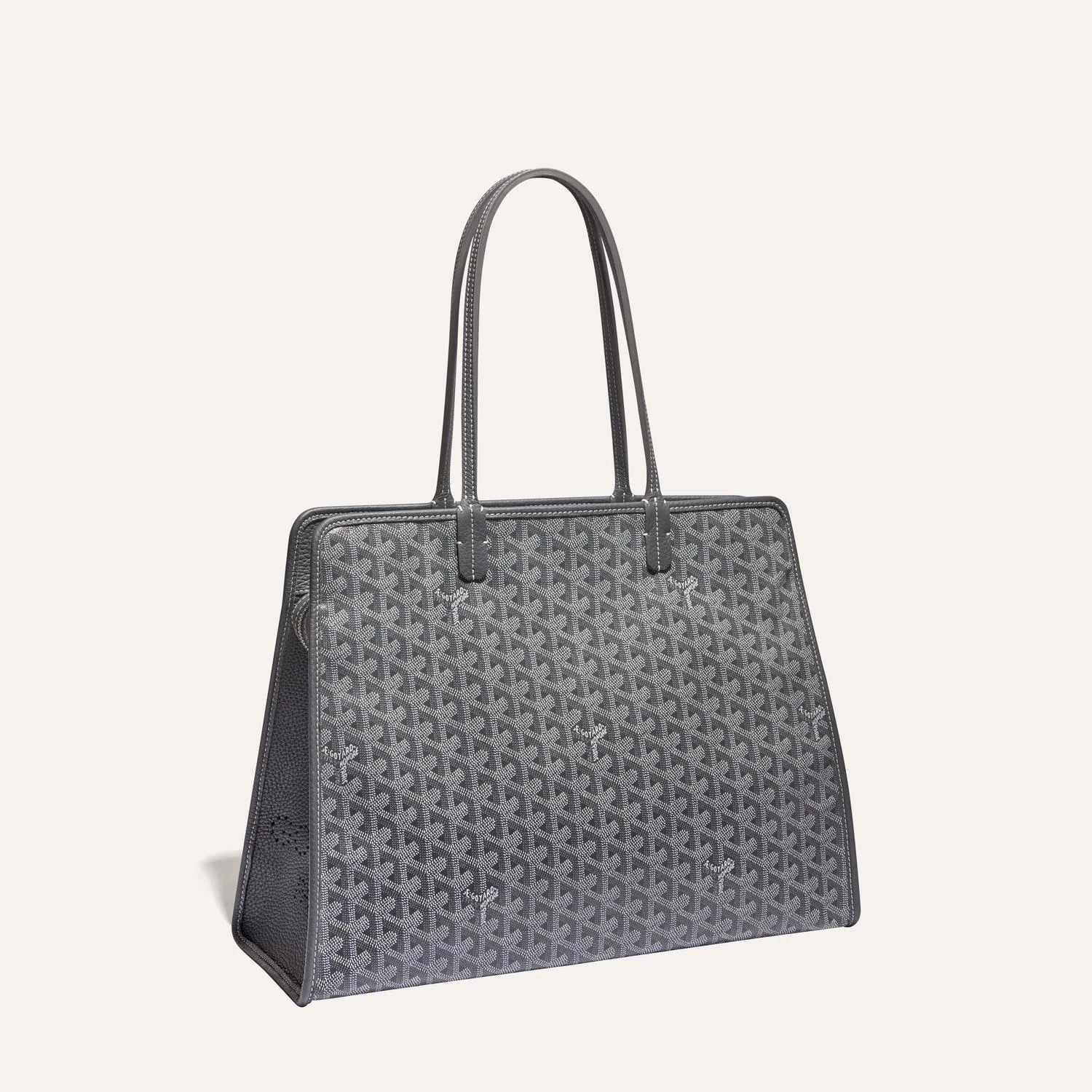 Goyard Hardy PM Green Structured Zip Tote Bag