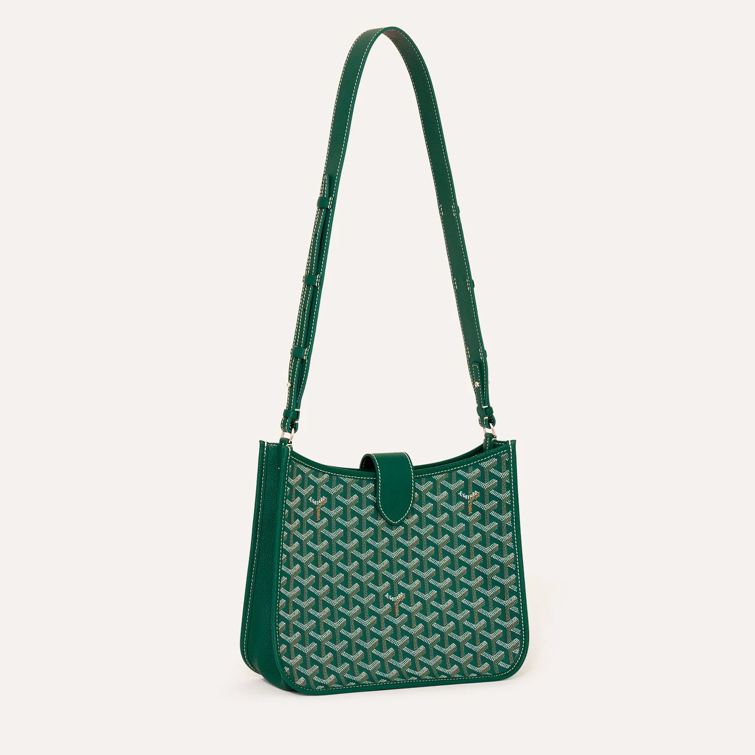 Goyard Sac Musette PM Green Adjustable Strap Crossbody Bag