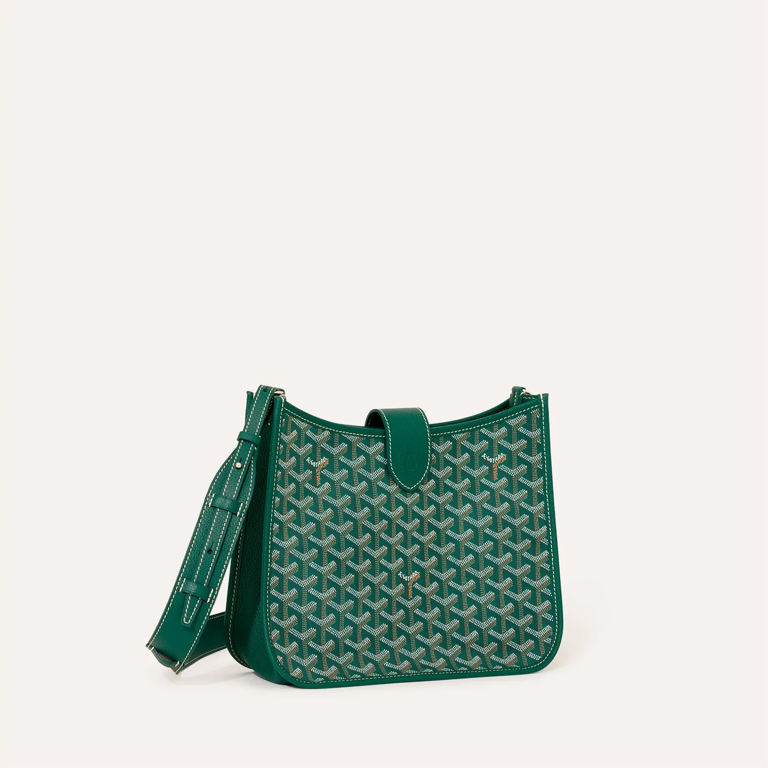 Goyard Sac Musette PM Green Adjustable Strap Crossbody Bag