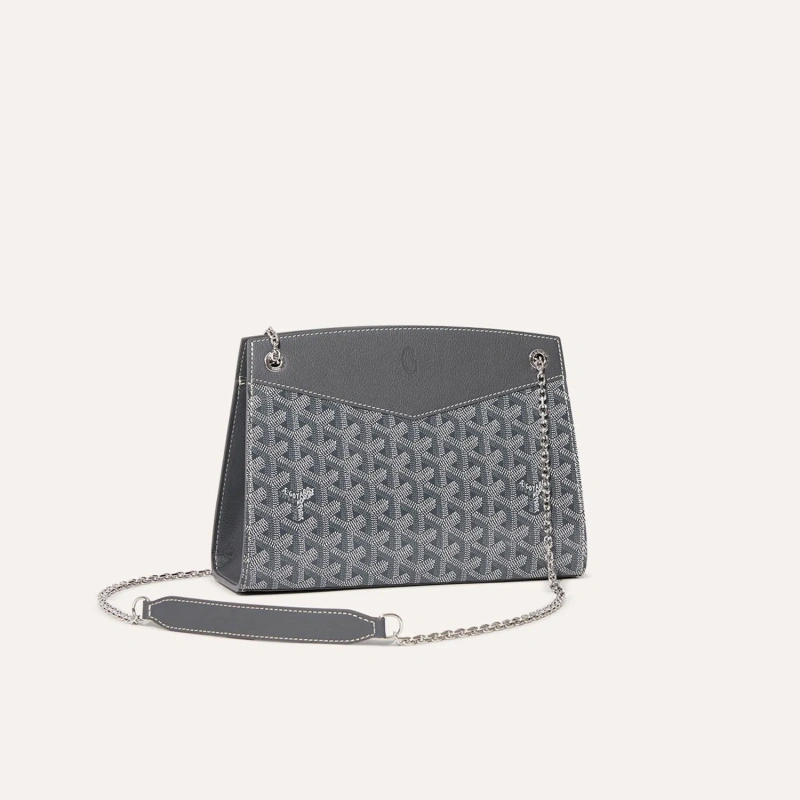 Goyard Rouette Structured PM Grey Chain Shoulder Bag