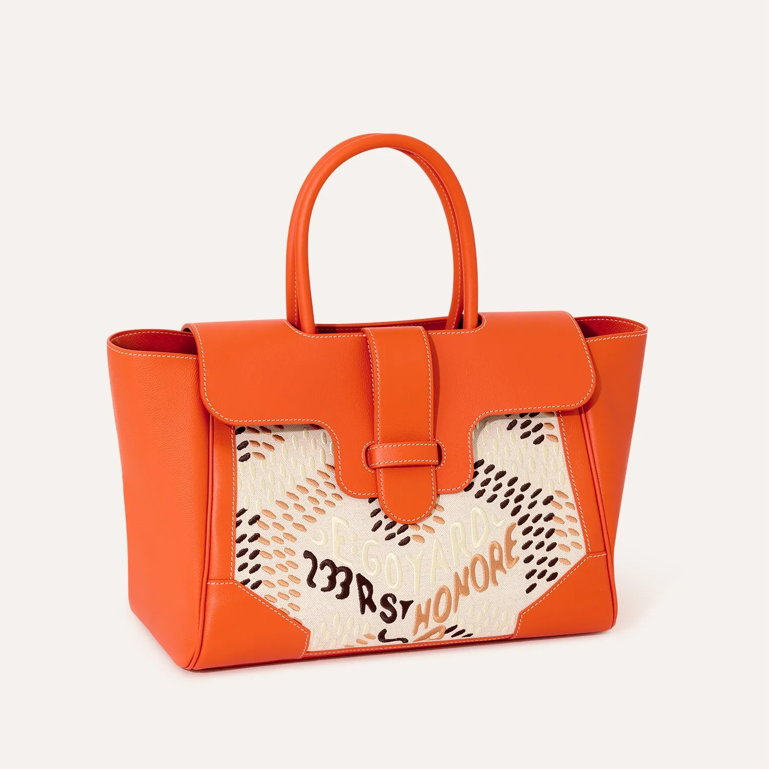 Goyard Saigon Tote Green Embroidery Limited Edition Hand Tote Bag