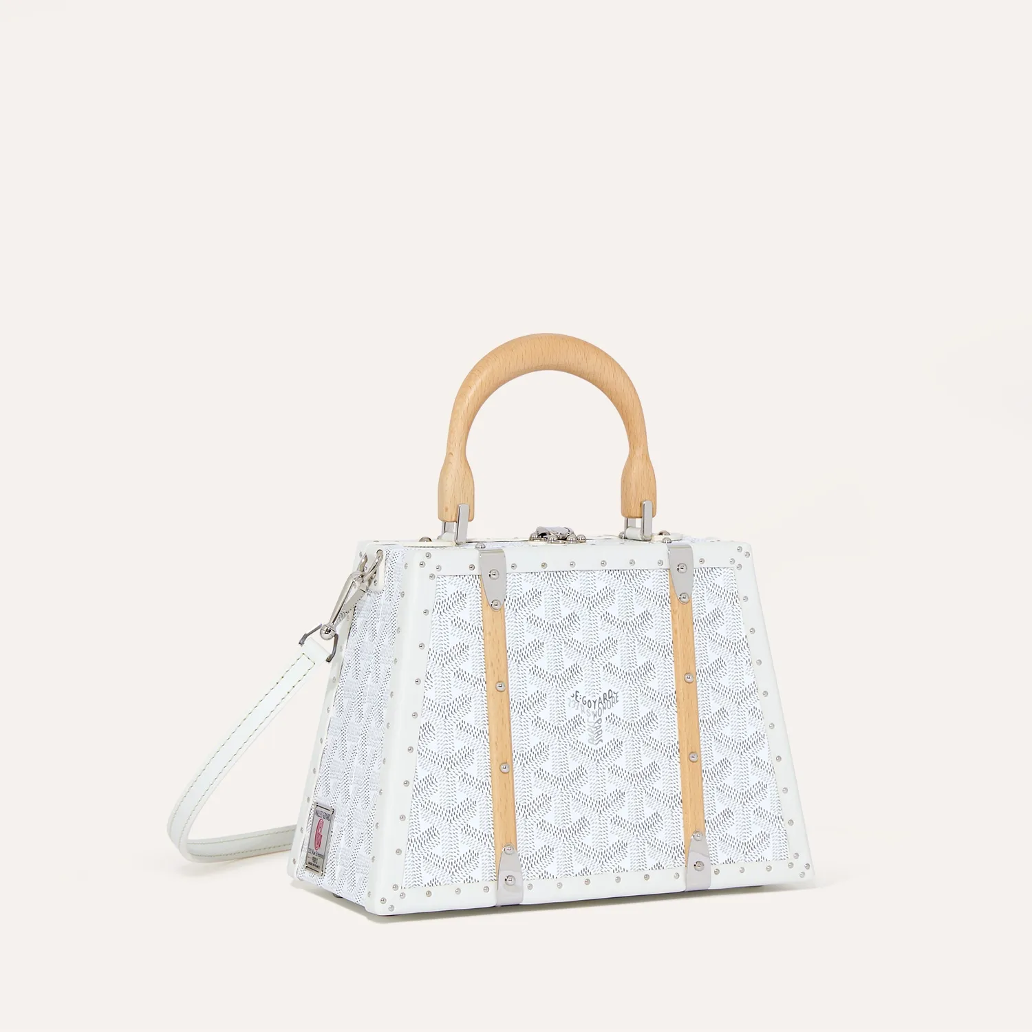 Goyard Sac Malle Saigon Mini Green Hard Trunk Hand Crossbody Bag